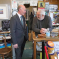 Darryl Preston with Barry Lonsdale of Cloisters Antiques in Ely, Cambridgeshire. Darryl Preston is the Conservative candidate in the Cambridgeshire and Peterborough Police and Crime Commissioner election on 2nd May 2024.